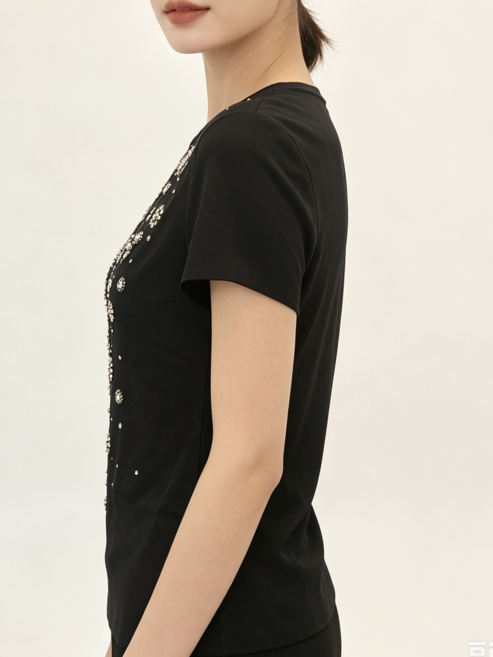 Alexander McQueen Black crystal rhinestones top - Picture 5 of 10